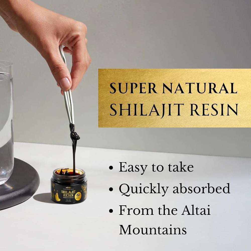 Super Natural Goods Pure Shilajit Resin Dry Drops - High Potency