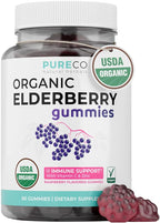 PURE CO Organic Elderberry for Adults - Vegan Sambucus Elderberry