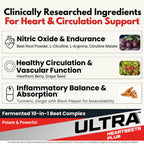 Ultra Research HeartBeets Plus Nitric Oxide Booster - 90 Tablets - image 4
