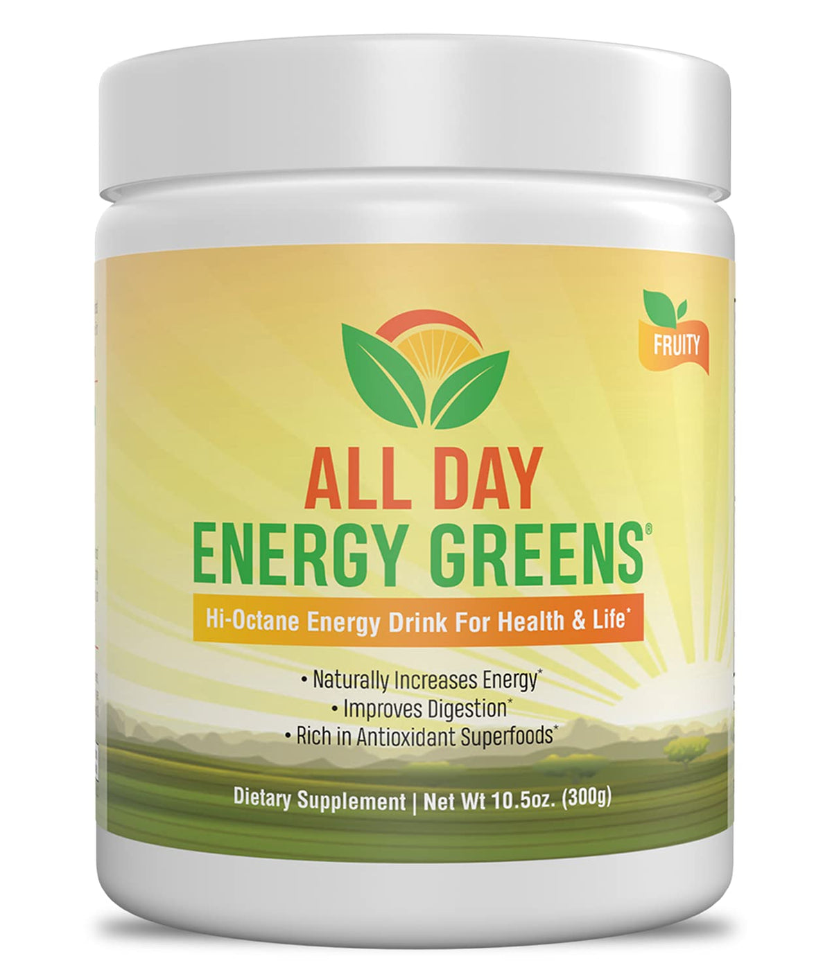 IVL All Day Energy Greens Powder for Digestion - 10.5 oz