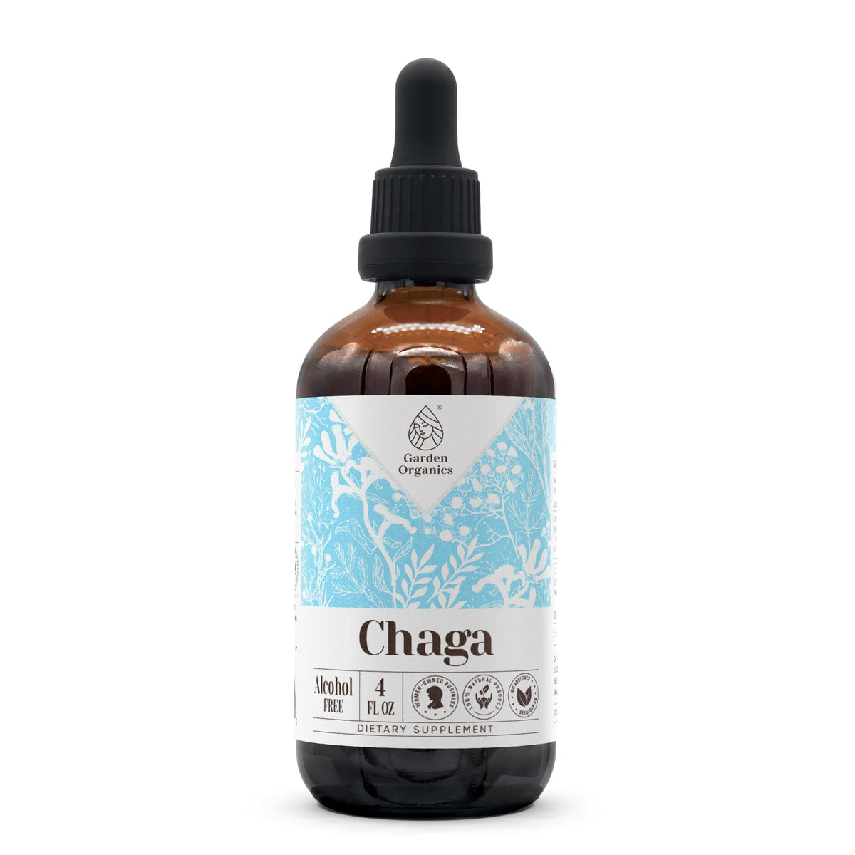 Garden Organics Chaga Alcohol-Free Natural Tincture Extract