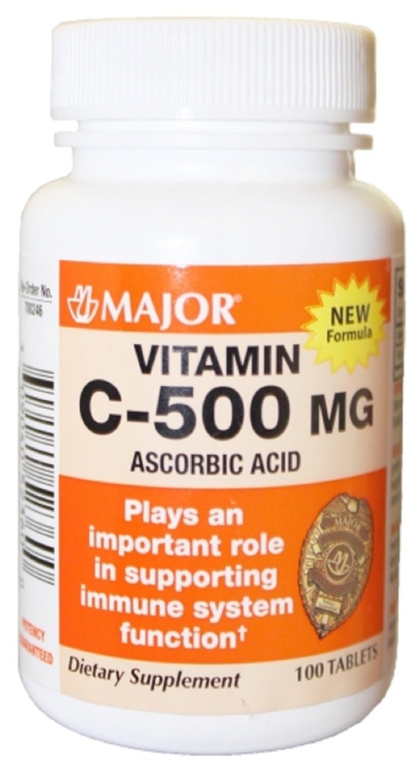 MAJOR Vitamin C 500 mg Tablets - 300 Count