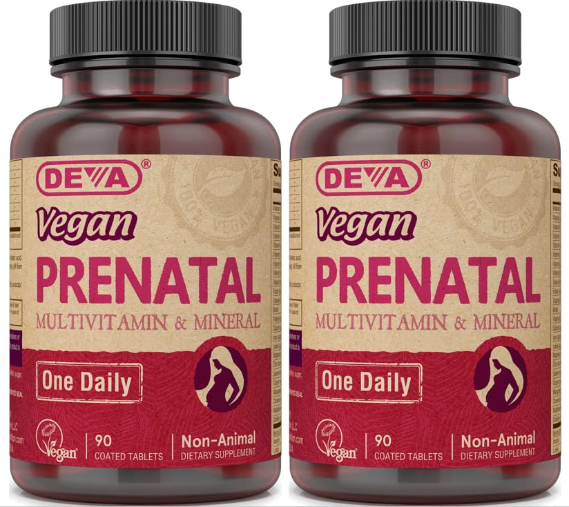 DEVA Vegan Vitamins Prenatal Multivitamin - One Daily - 180 Tablets