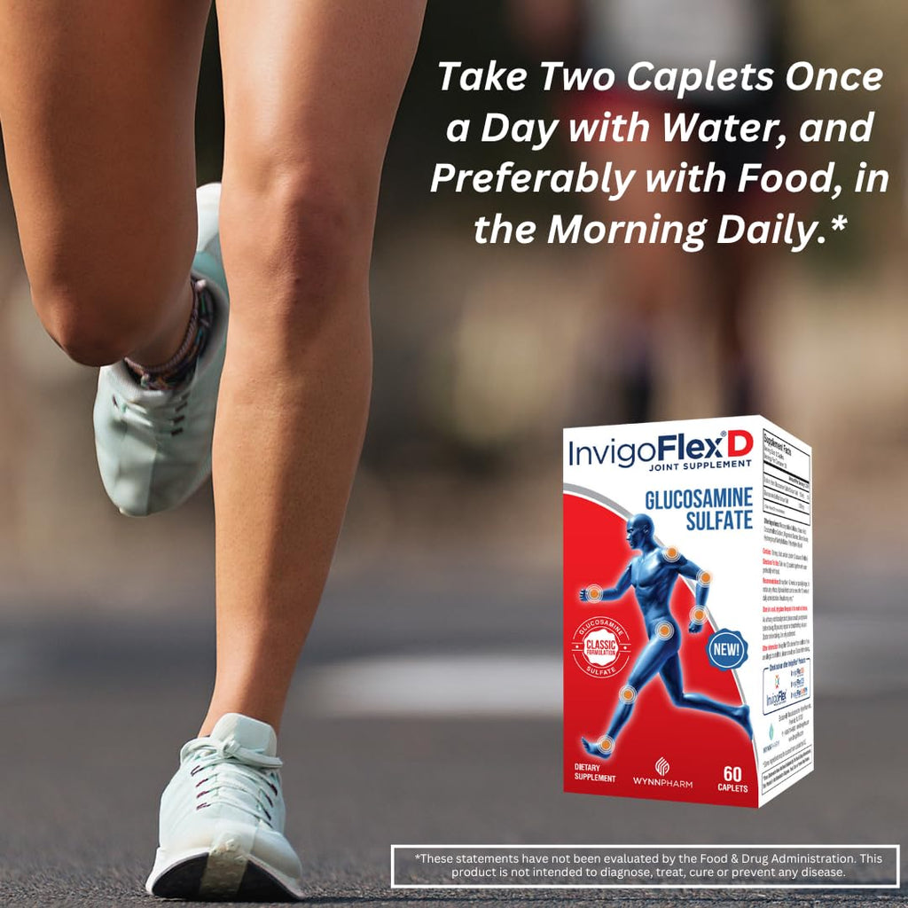 INVIGOFLEX D Glucosamine Sulfate Joint Support - 60 Caplets - image 3