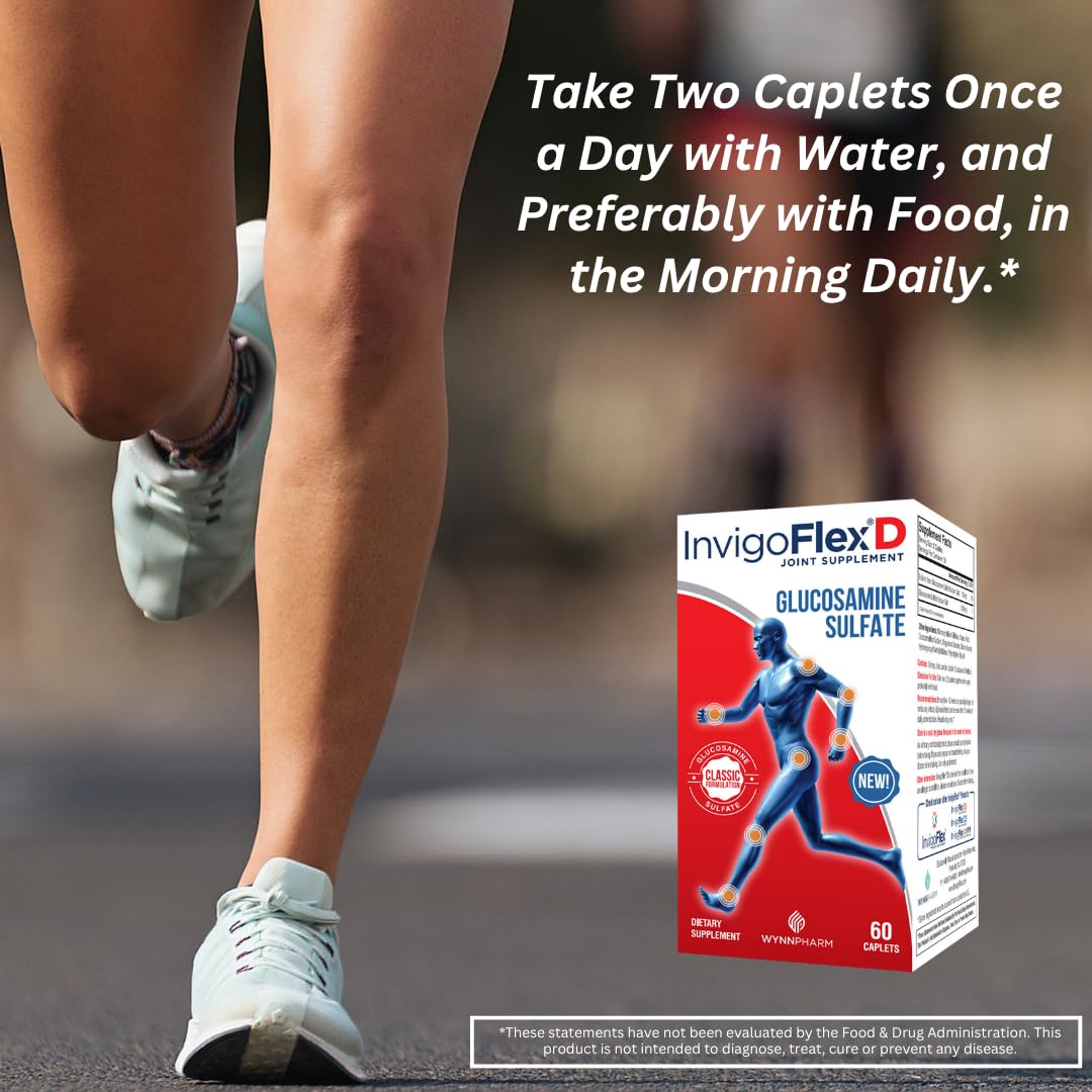 INVIGOFLEX D Glucosamine Sulfate Joint Support - 60 Caplets - image 3