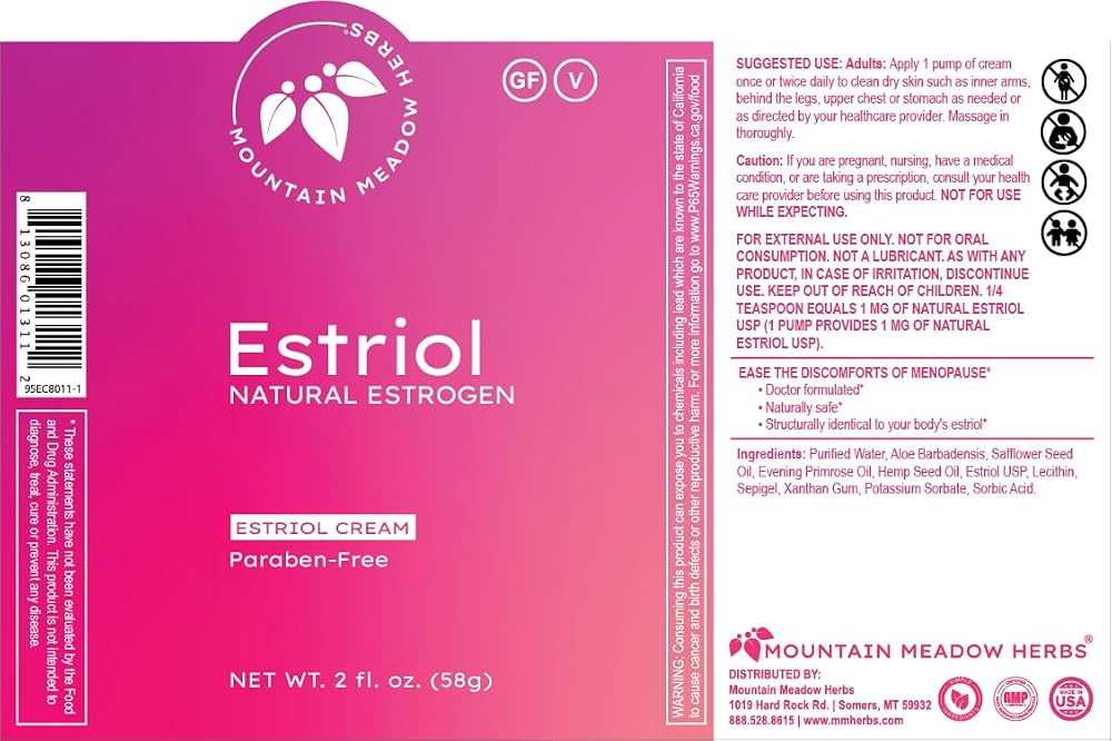 Mountain Meadow Herbs Estriol Cream Bioidentical Support - 4oz - image 7