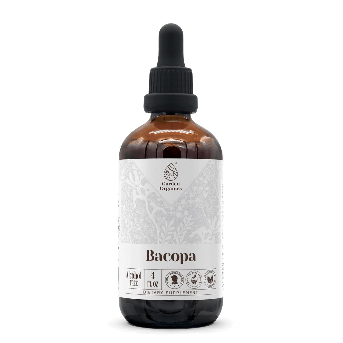 Garden Organics Bacopa Alcohol-Free Natural Tincture Extract