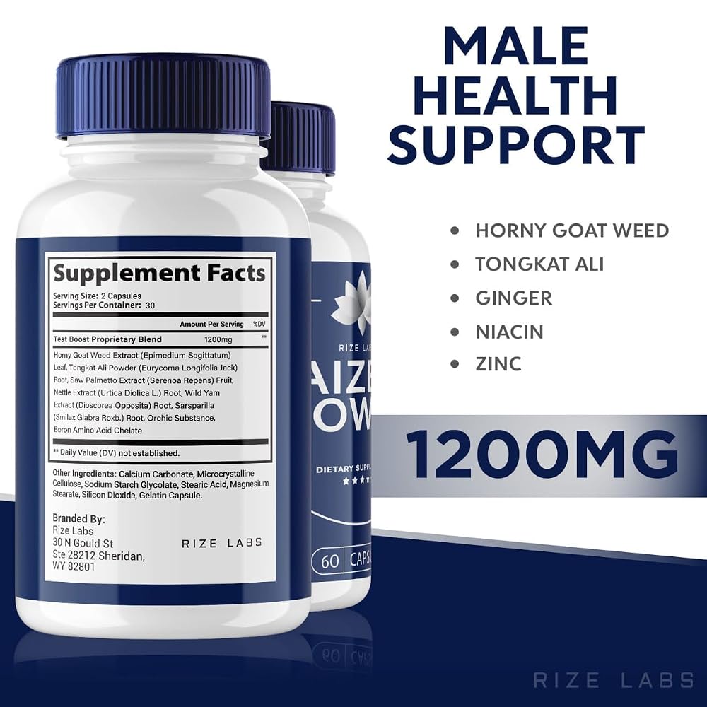 rize labs Aizen Power for Men Energy & Performance - 60 Capsules - image 6