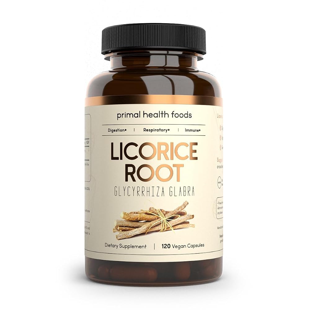 Primal Health Foods Organic Licorice Root 1000 mg - 60 Servings