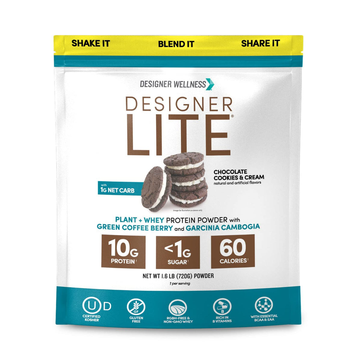 Designer Wellness, Designer Lite, Low Calorie Natural Protein