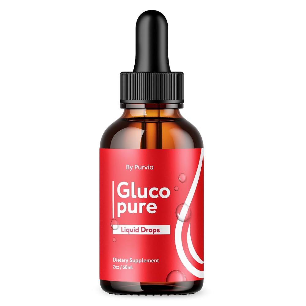 Purvia Gluco Pure Liquid Drops Advanced Formula - 2 Fl Oz