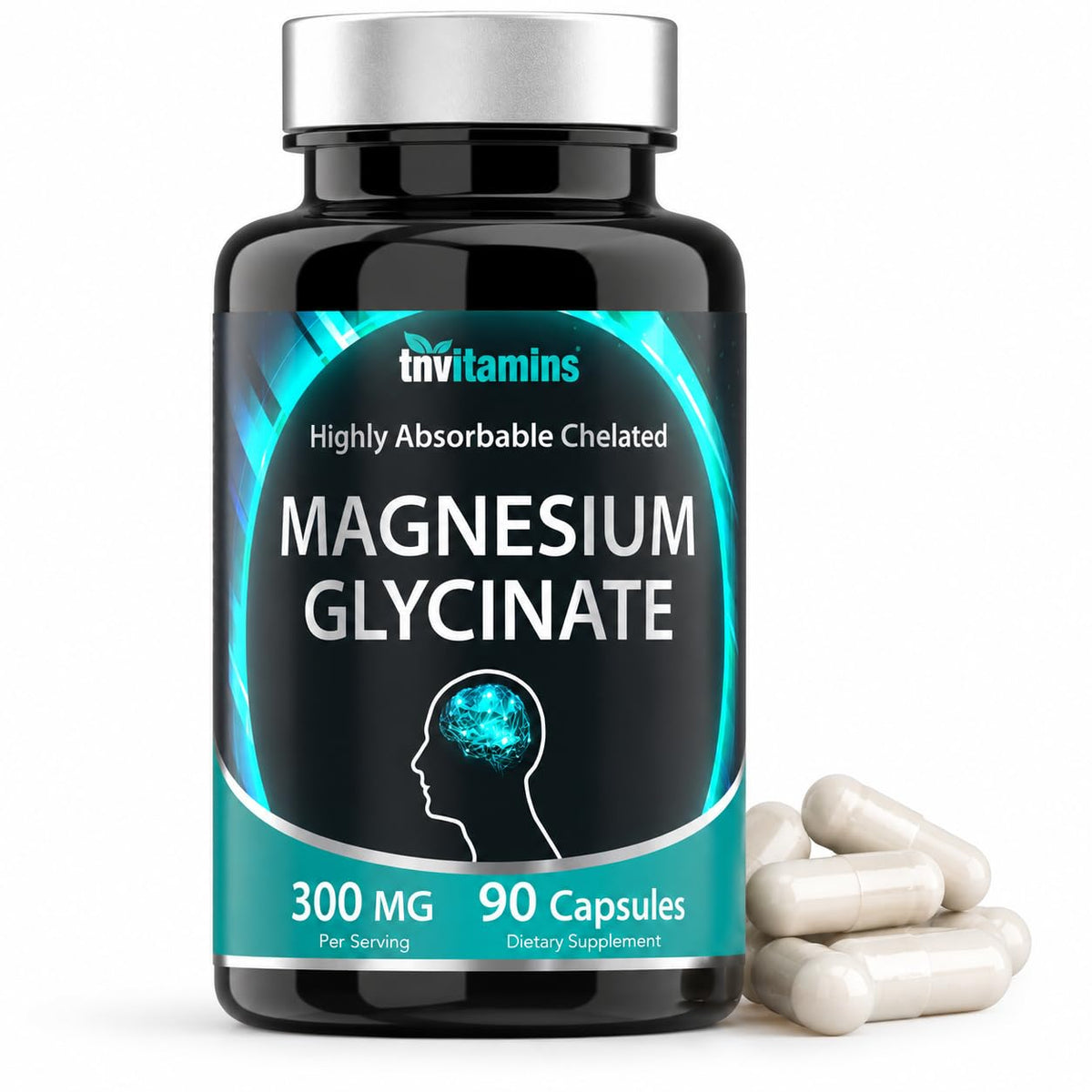 tnvitamins Magnesium Glycinate 300mg - 90 Capsules