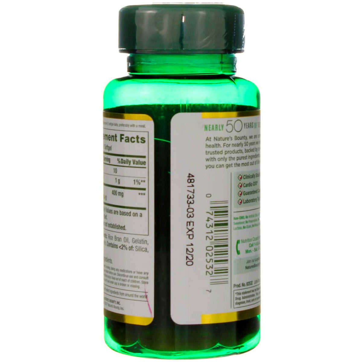 Nature's Bounty CoQ10 400mg Cardio Q10 - 30 Softgels - image 3