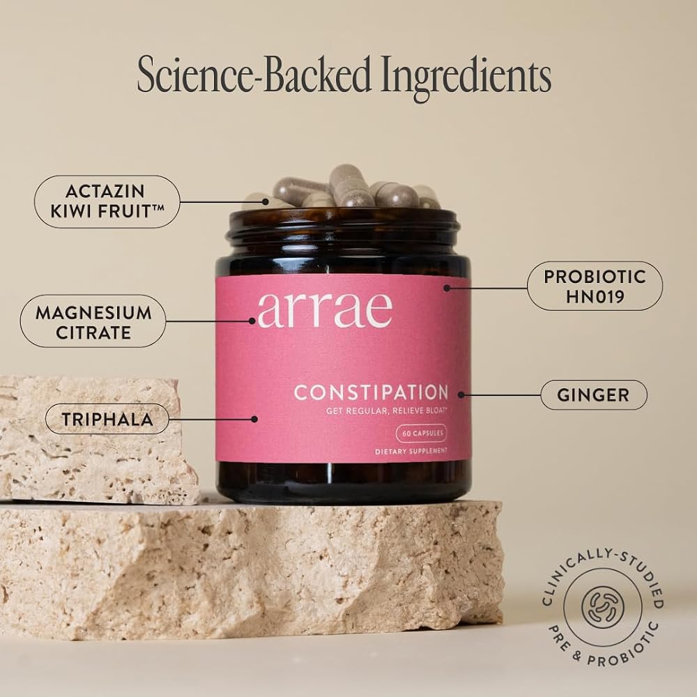 Arrae Gut Reset Capsules, Non-Stimulant Overnight Constipation - image 3