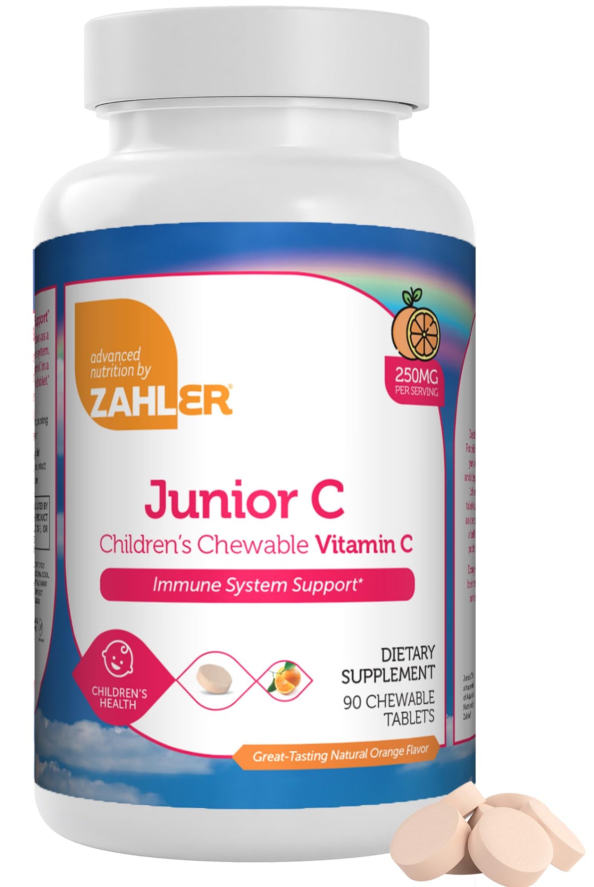 Zahler Junior C, Chewable Vitamin C, Great Tasting Vitamin C