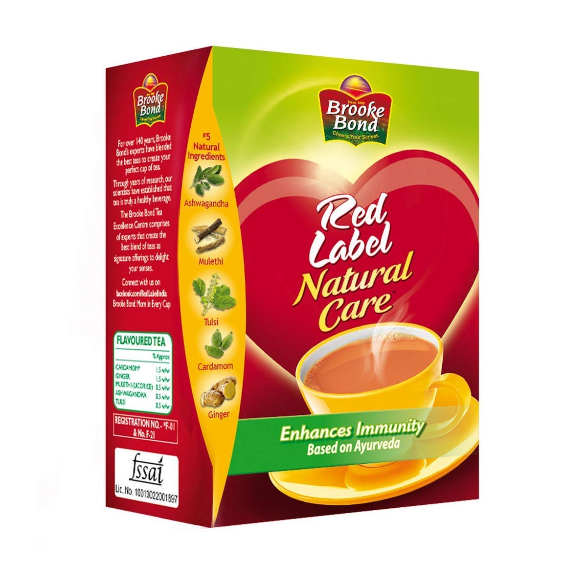 Brooke Bond Red Label Natural Care Ayurvedic Tea - 2 x 250g - image 2