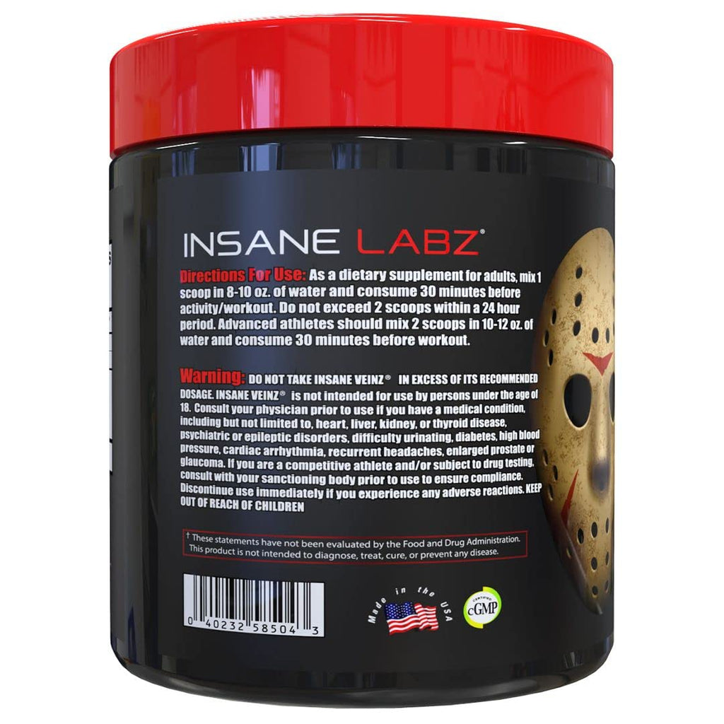Insane Labz Insane Veinz Non Stimulant NO Enhancing Powder