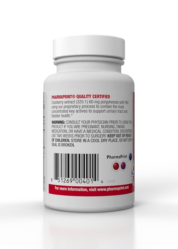 PharmaPrint CranEx 325:1 Cranberry Extract Capsules - 30 Count - image 2