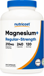 Nutricost Magnesium+ Regular Strength 210mg - 240 Capsules