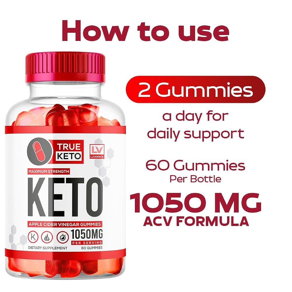 LIVORKA True Keto ACV Gummies Apple Cider Vinegar - 180 Gummies - image 3