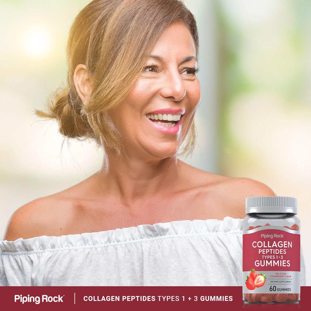 Piping Rock Collagen Gummies Type 1 and 3 - 60 Count - image 6