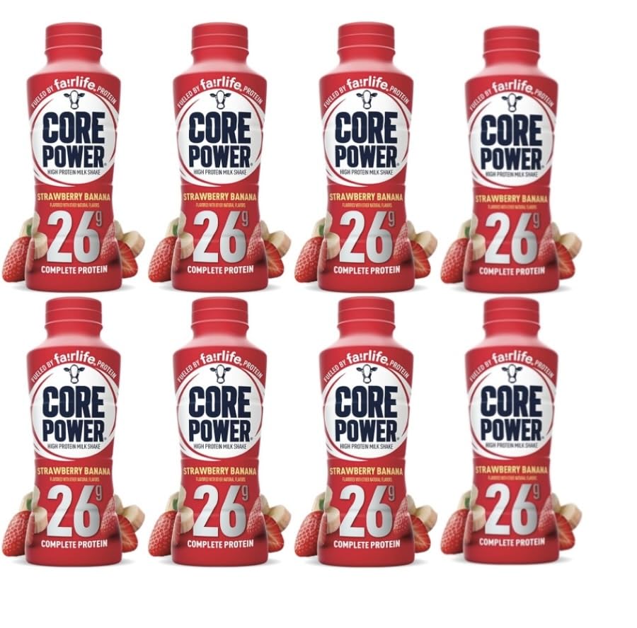 Baxter Expresss Core Power Strawberry Banana Protein Shake - 8 Pack