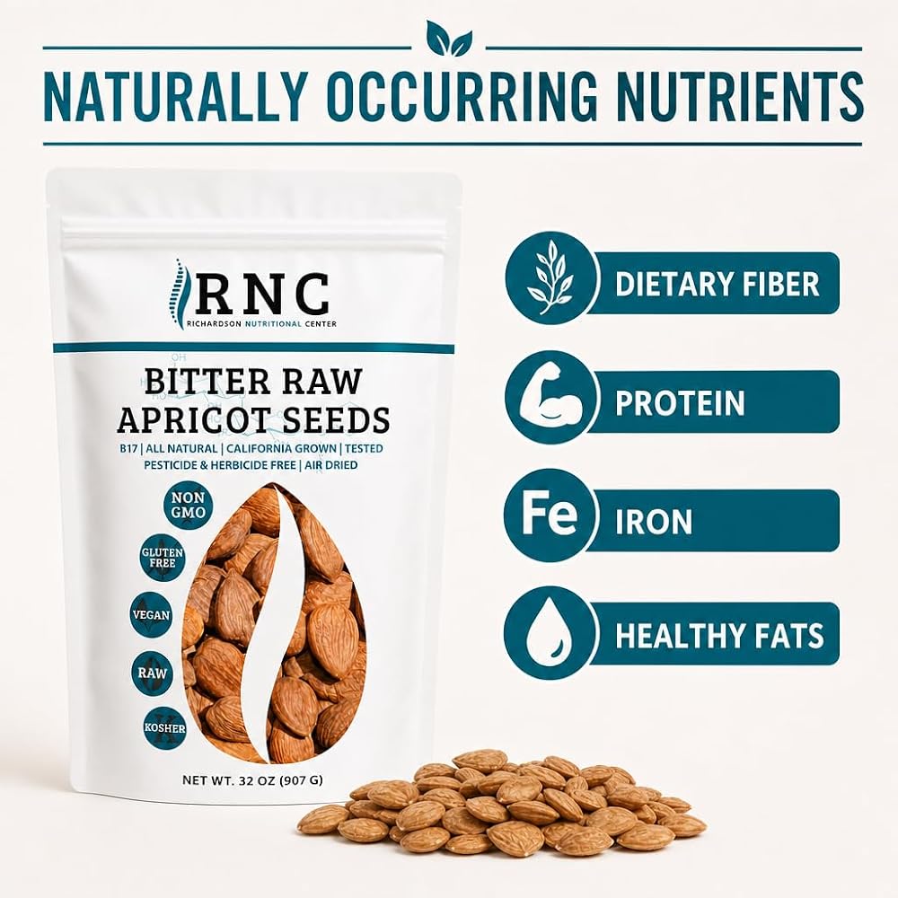 Richardson Nutritional Center Raw Bitter Apricot Seeds - 32 oz - image 4