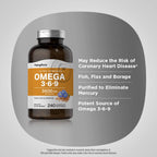Piping Rock Omega 3 6 9 Supplements - 240 Softgels - image 4