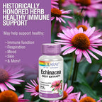 SOLARAY Echinacea Angustifolia Root Extract 125 mg - 60 Vegetarian Capsules - image 4