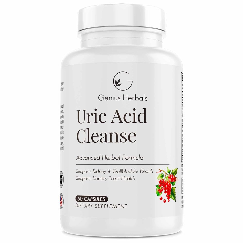 Genius Herbals Uric Acid Cleanse - 60 Capsules
