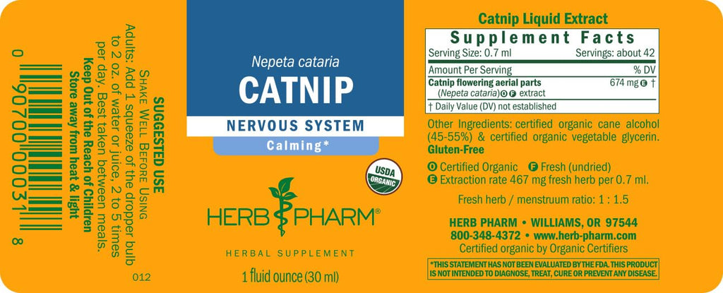 Herb Pharm Catnip Liquid Herbal Extract Nervous System Support - 1 oz - image 7