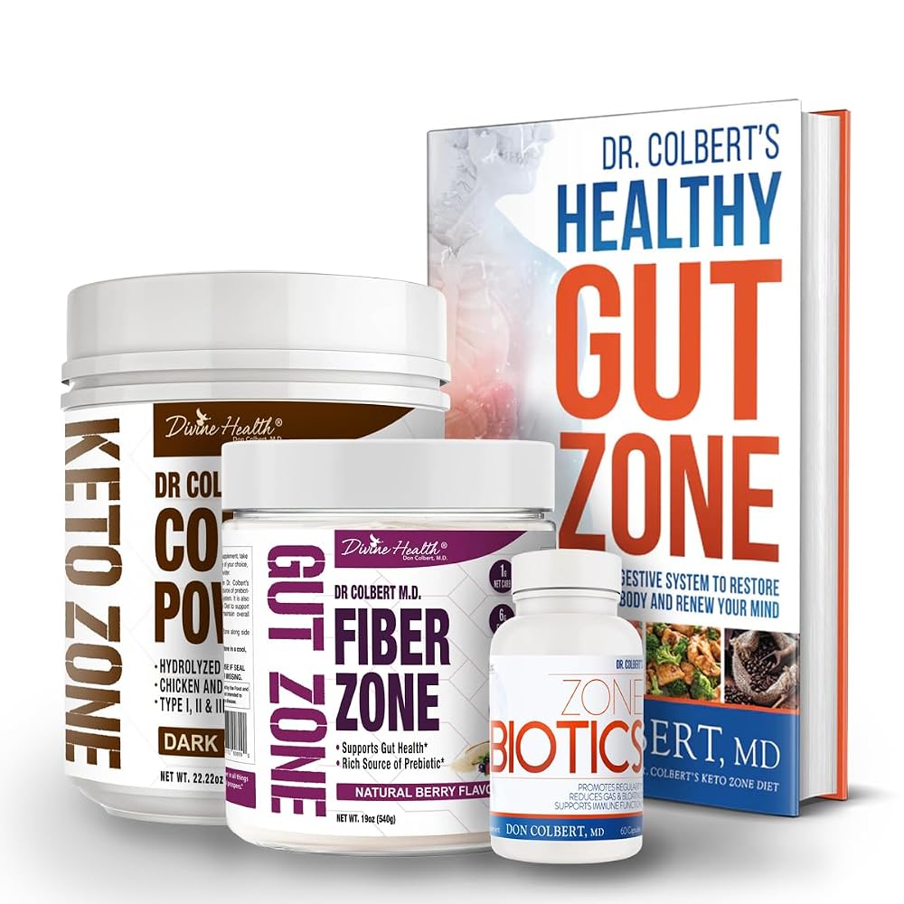 Divine Health Dr. Colbert's Gut Zone Complete Pack - 4 Piece Set
