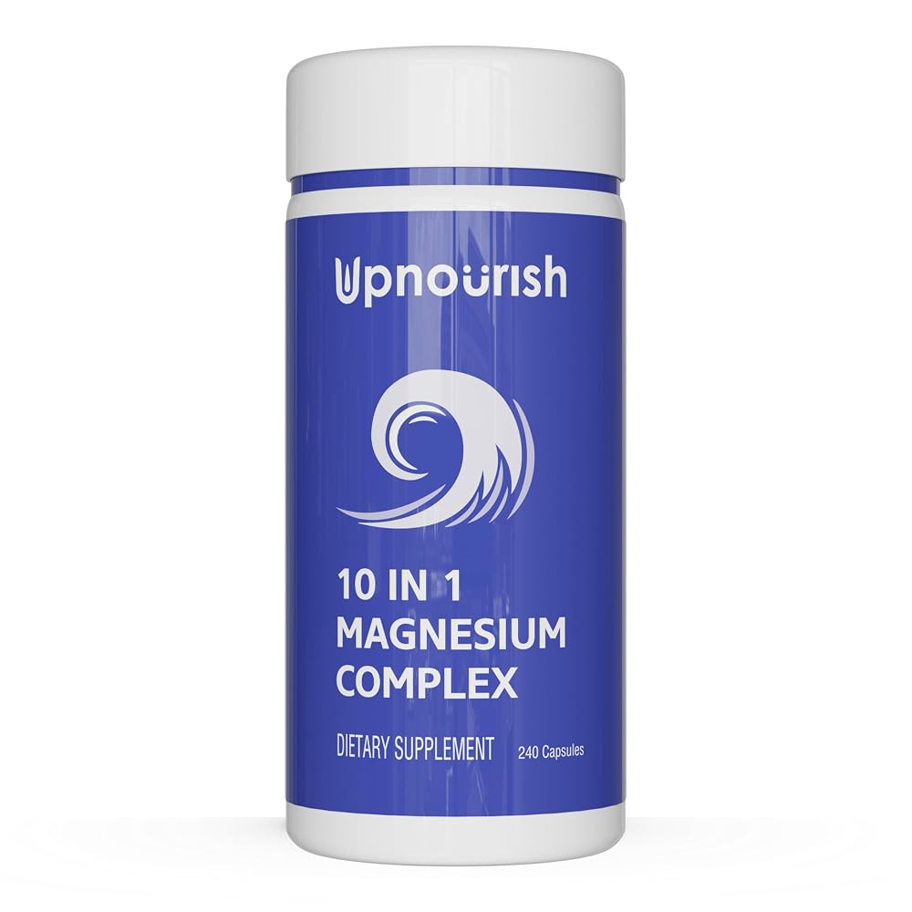 UpNourish Magnesium Complex 10 in 1 - 240 Vegan Capsules
