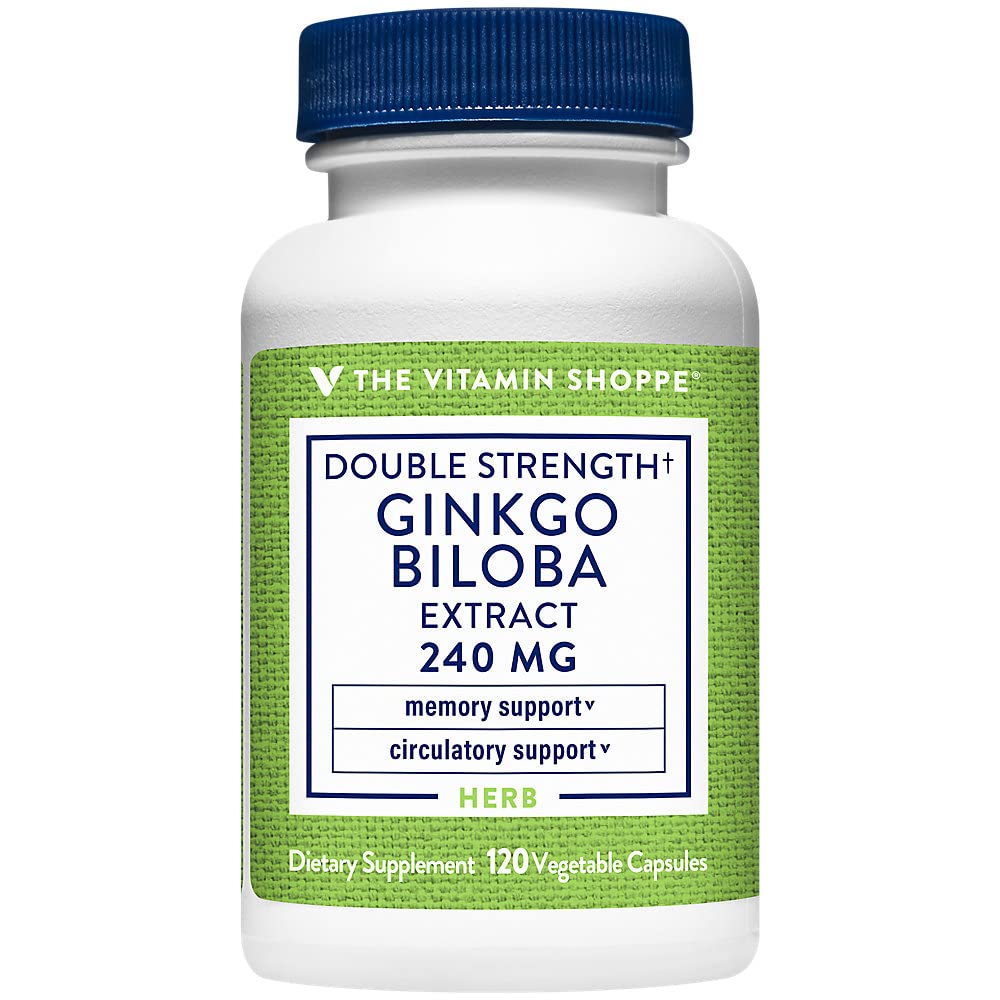 The Vitamin Shoppe Ginkgo Biloba 240 MG Memory Support - 120 Vegetarian Capsules