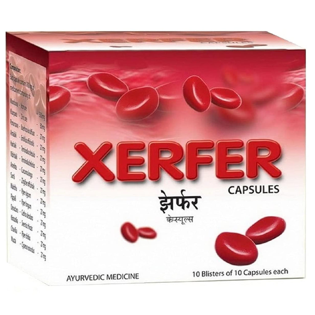 AVN Xerfer Iron Capsules for Anemia Support - 120 Capsules