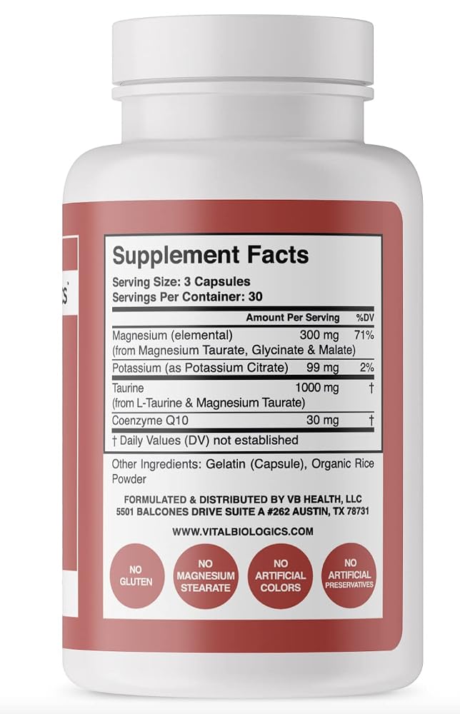 Vital Biologics Heart Calm Magnesium Complex - 90 Capsules - image 2