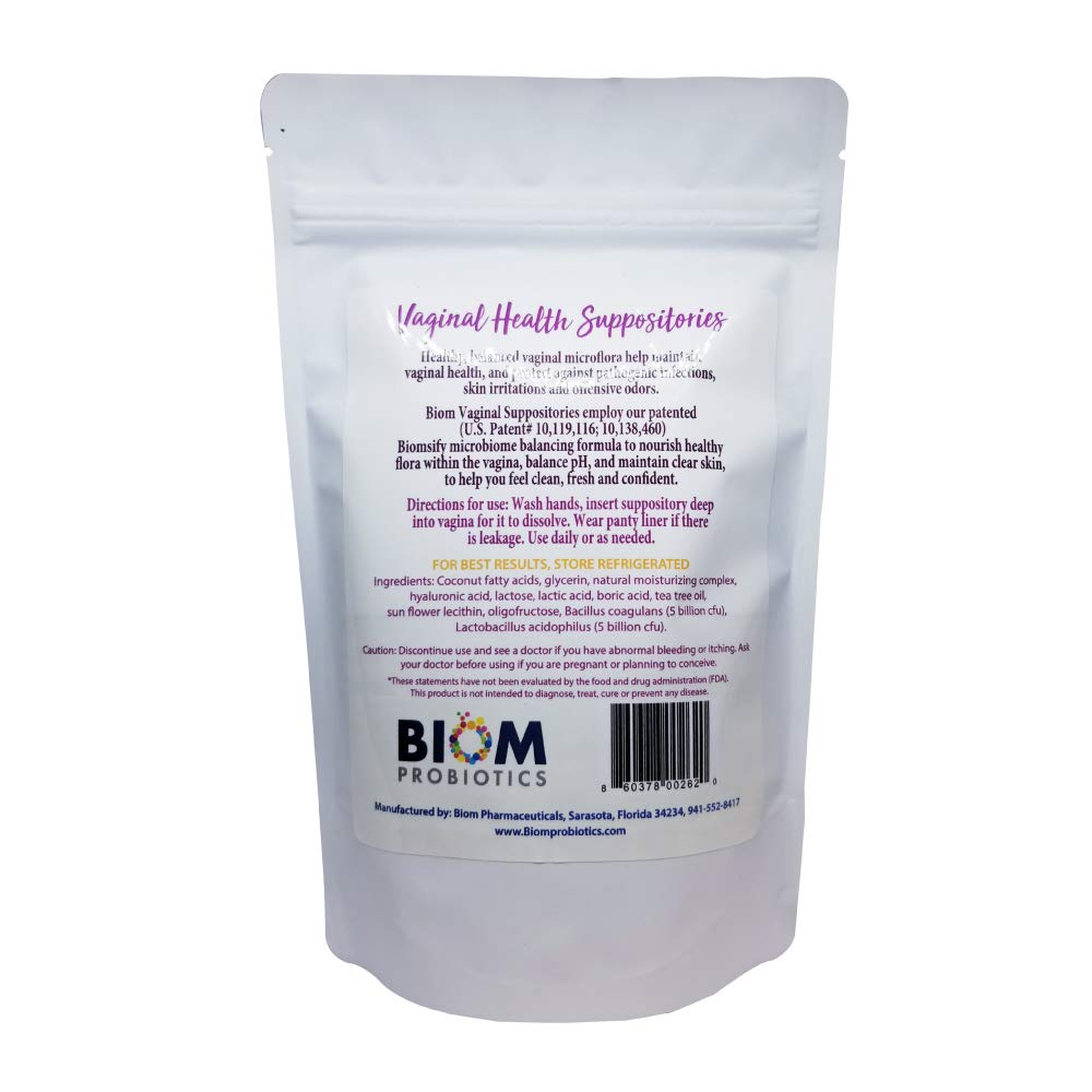 Biom Probiotics Boric Acid Suppositories for Feminine Health - 10 Count - image 5