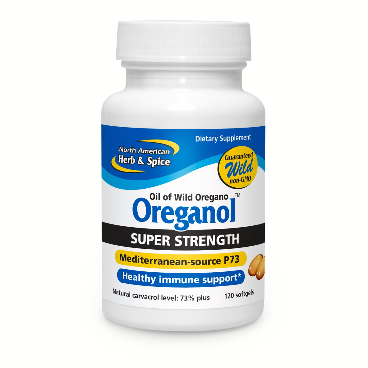 NORTH AMERICAN HERB & SPICE Oreganol P73 Super Strength - 120 Softgels