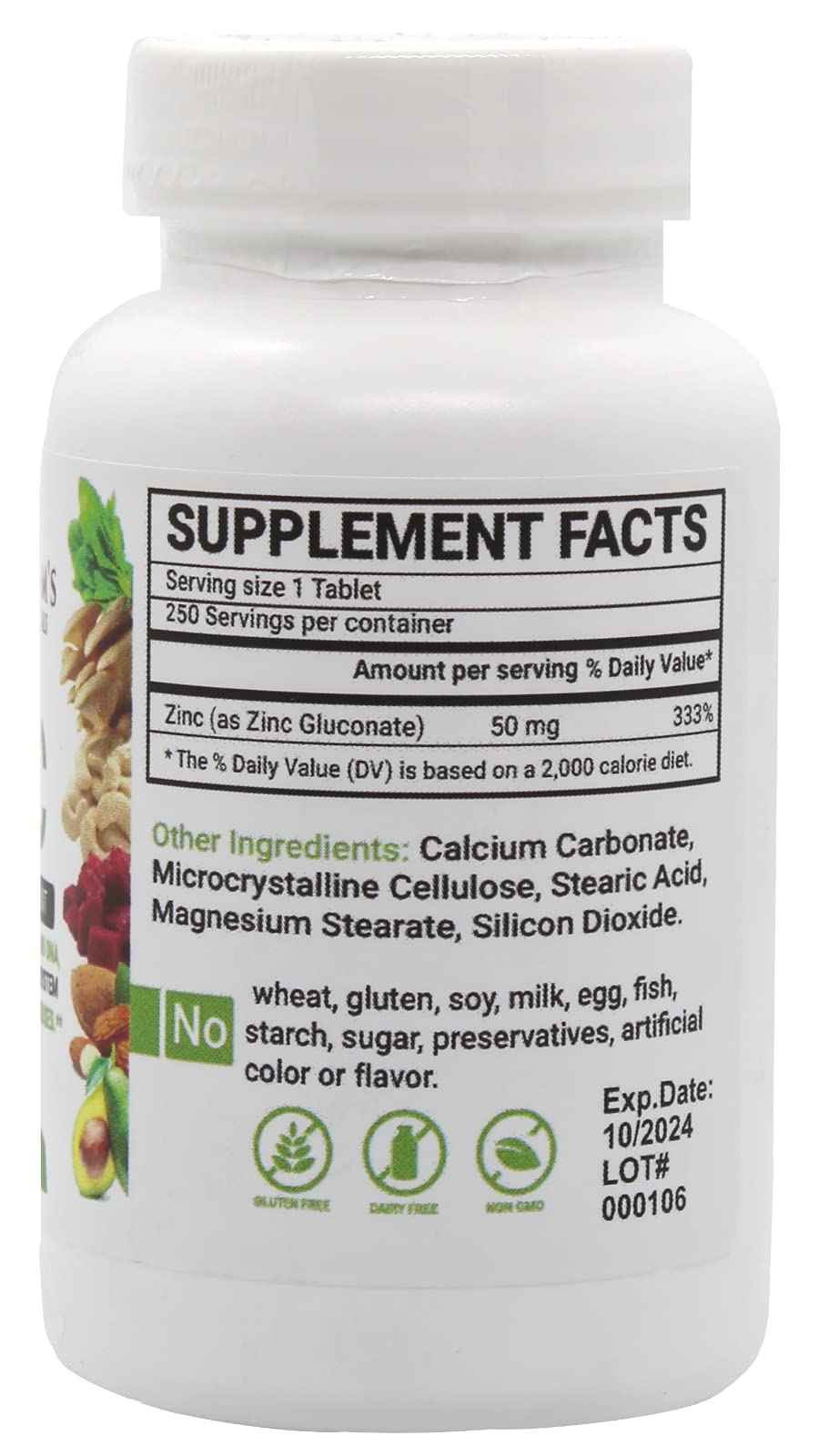 Peter's Choice Life Essentials Zinc 50mg Immune Support - 250 Tablets - image 3