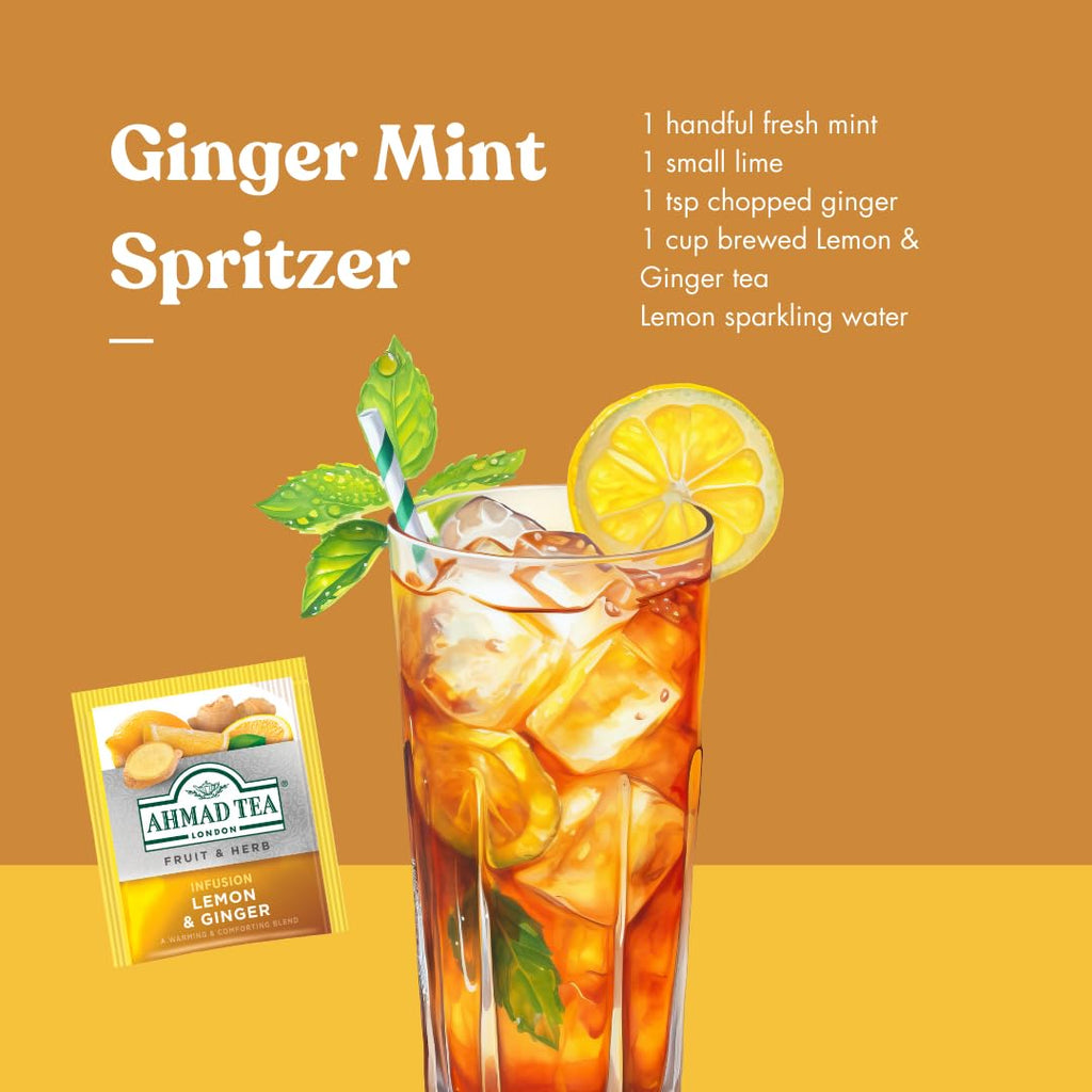 Ahmad Tea Lemon and Ginger Herbal Tea - 120 Teabags - image 9