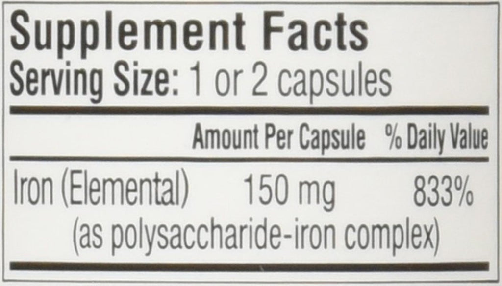 Senokot NU-Iron 150mg Iron Supplement - 100 Capsules - image 4
