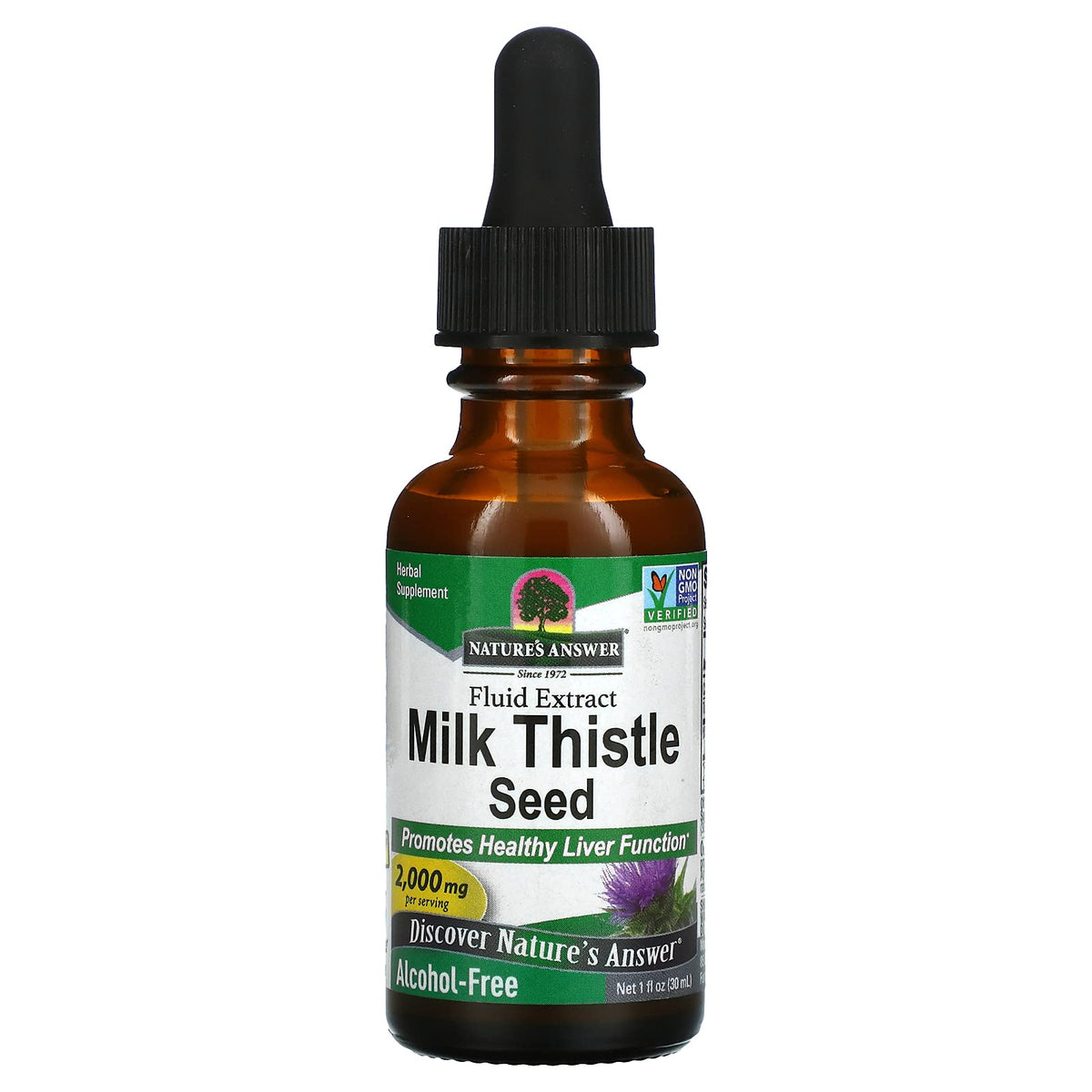 Nature's Answer Milk Thistle Seed Alcohol Free - 1 Fl Oz
