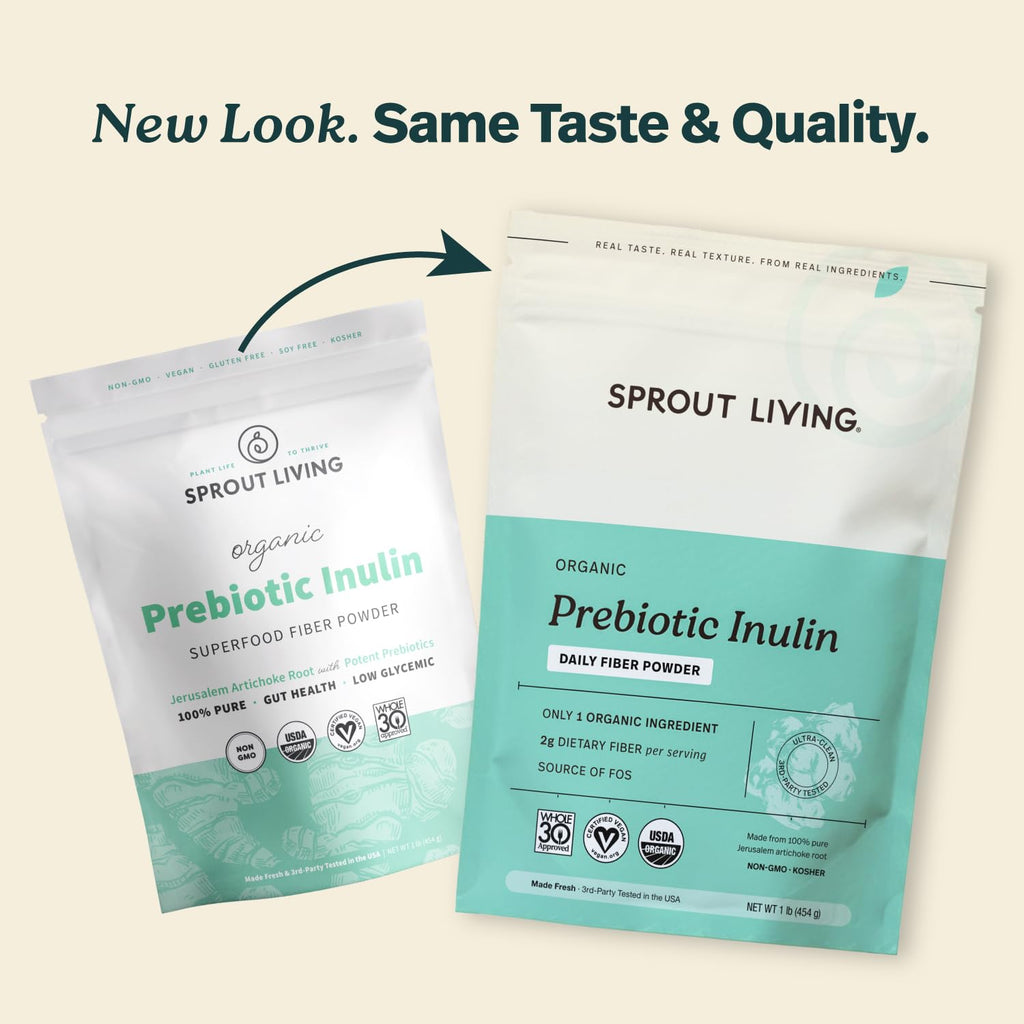 Sprout Living Organic Inulin with FOS Prebiotic Powder - 1 lb - image 2
