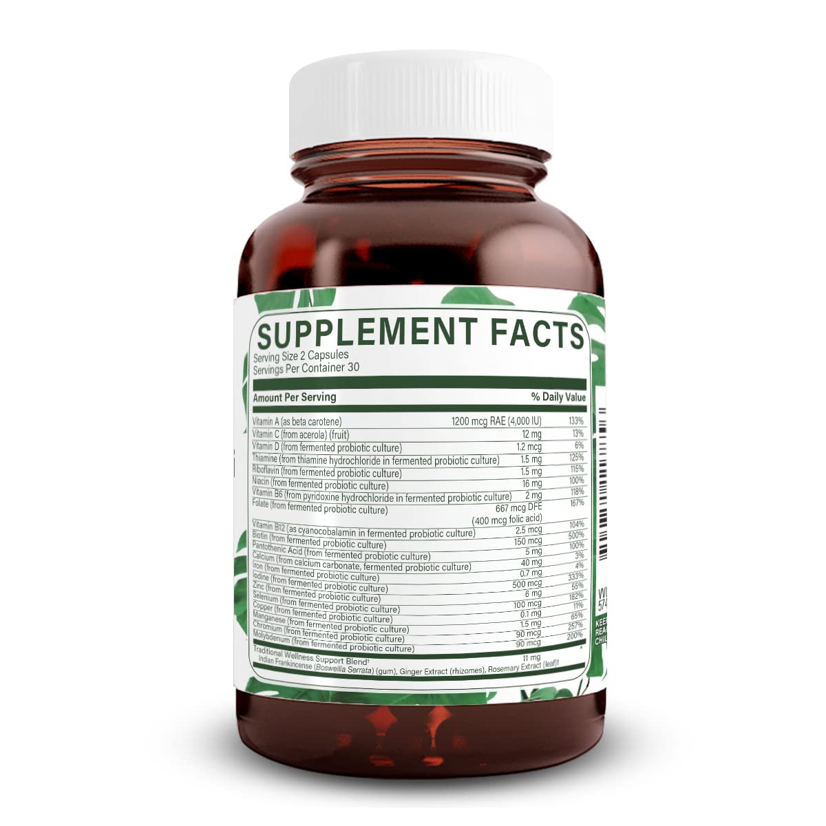 Natural Nutra Whole Food Complete Multivitamin - 60 Capsules - image 2