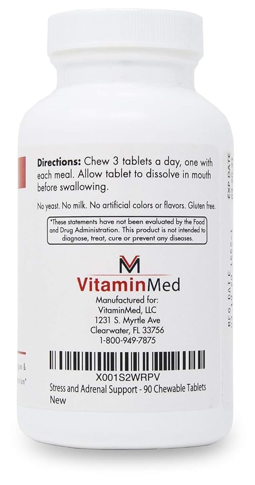 VitaminMed Stress and Adrenal Support Chewable Tablets - 90 Count - image 2