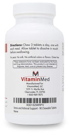 VitaminMed Stress and Adrenal Support Chewable Tablets - 90 Count - image 2