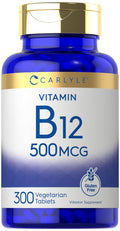 Carlyle Vitamin B-12 500mcg - 300 Tablets