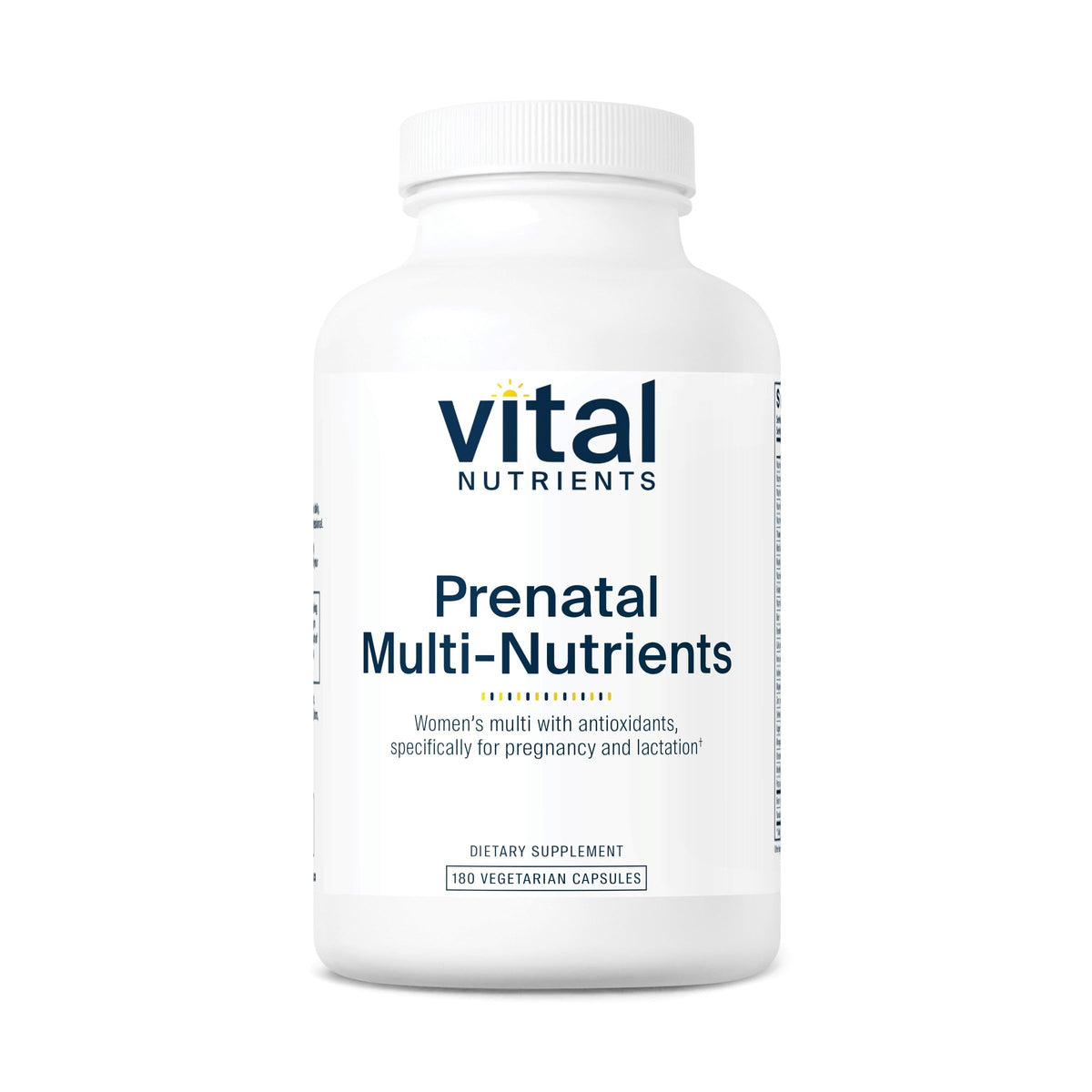 Vital Nutrients Prenatal Multivitamin - 180 Capsules