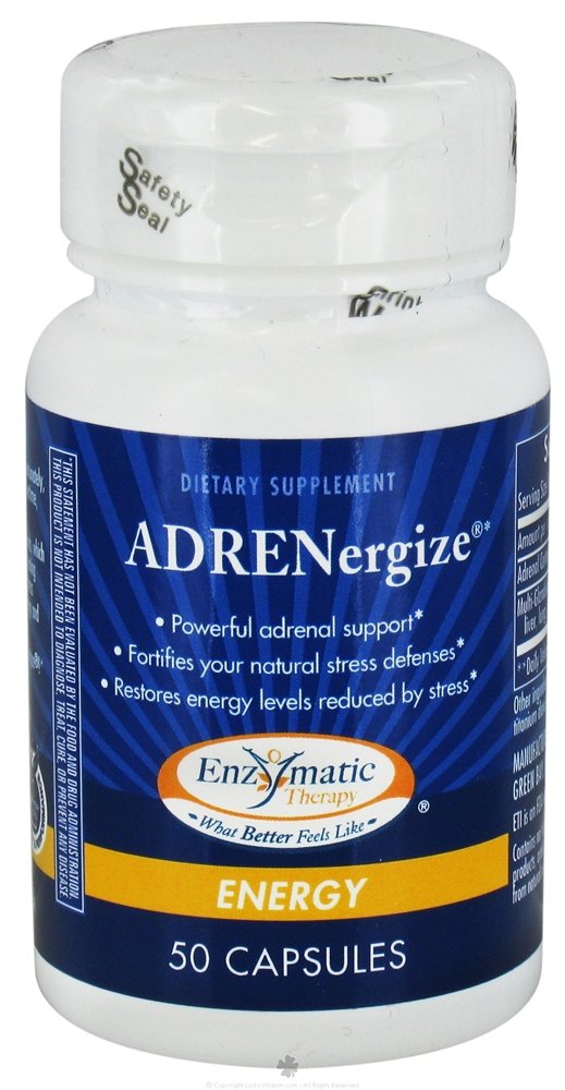 Enzymatic Therapy ADRENergize Adrenal Support - 50 Capsules