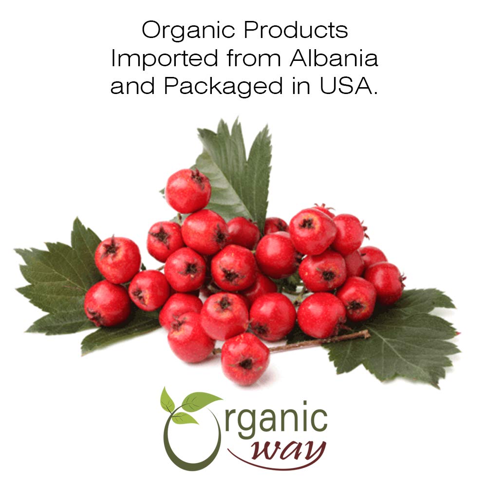 Organic Way Hawthorn Berry Powder (Crataegus monogyna) - European